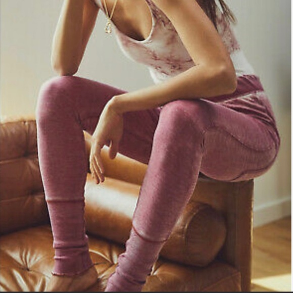 Free People Pants - FREE PEOPLE Cozy All Day Harem Leggin Winding Roads size small